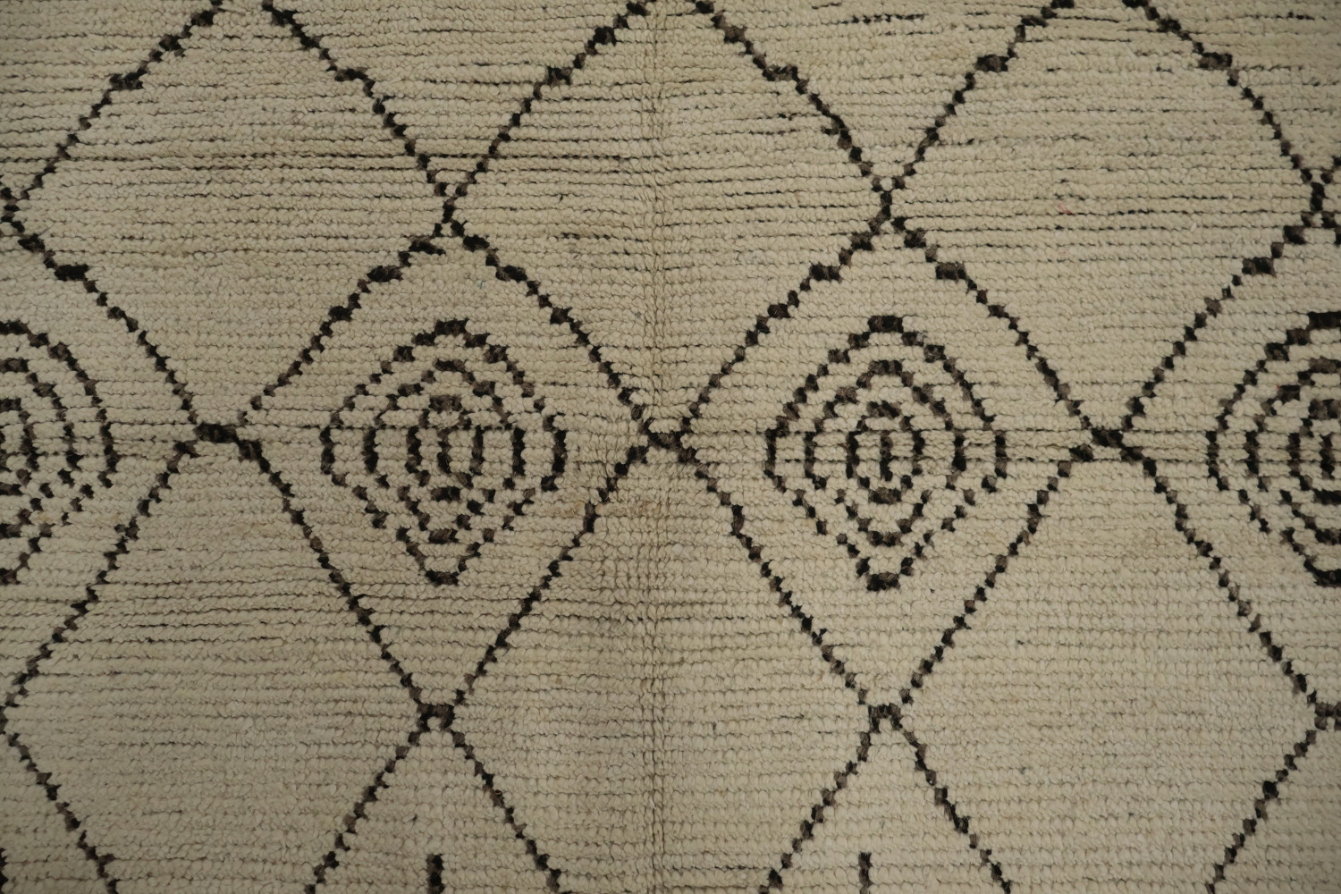 Trellis Wool Handmade Moroccan Living Room Area Rug 5x9