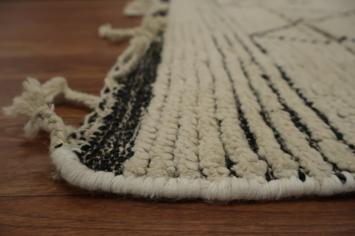 Trellis Wool Handmade Moroccan Living Room Area Rug 5x9
