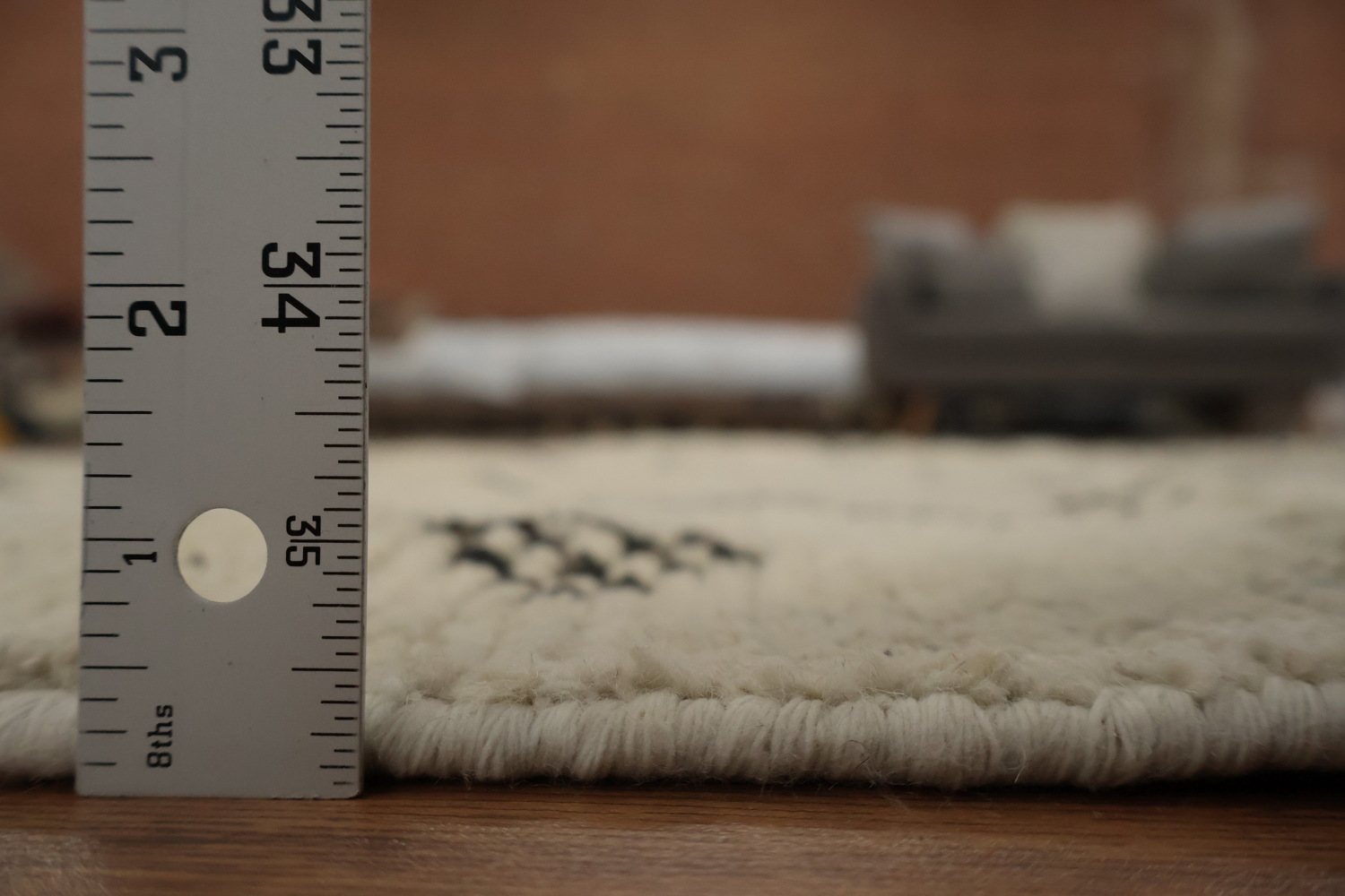Trellis Wool Handmade Moroccan Living Room Area Rug 5x9