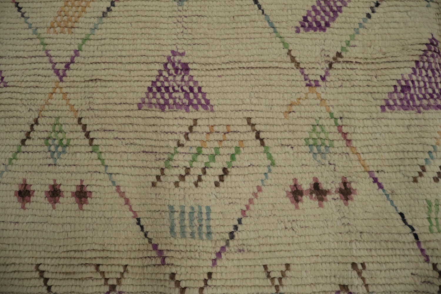 Handmade Wool Geometric Moroccan Area Rug 6x10