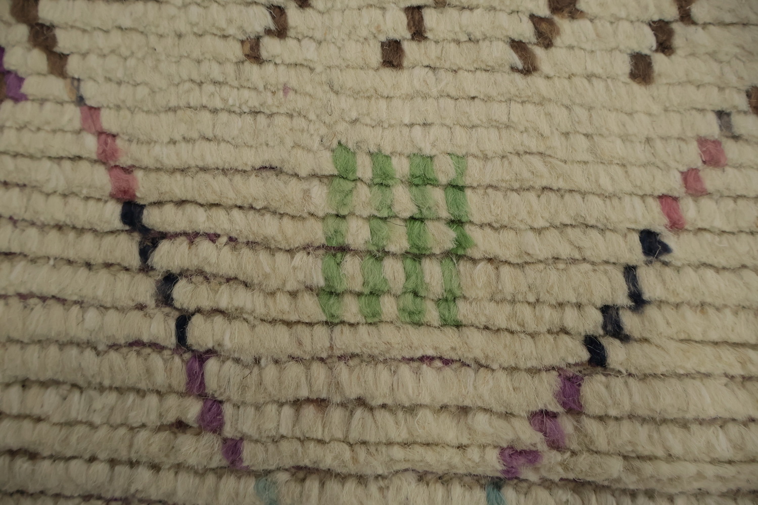 Handmade Wool Geometric Moroccan Area Rug 6x10