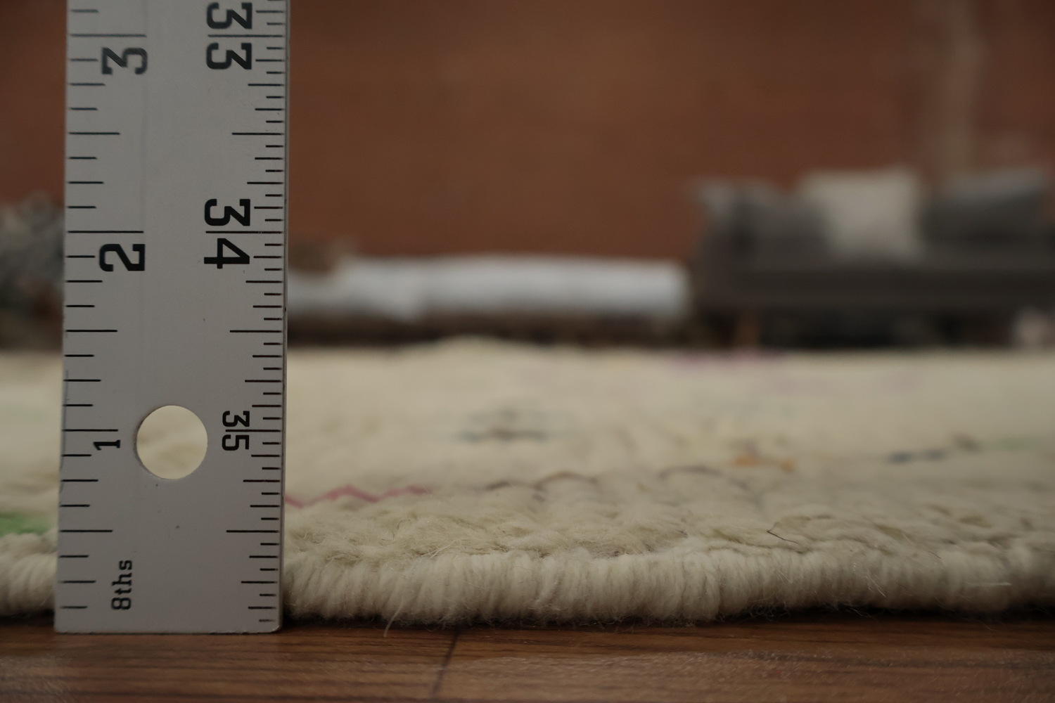 Handmade Wool Geometric Moroccan Area Rug 6x10