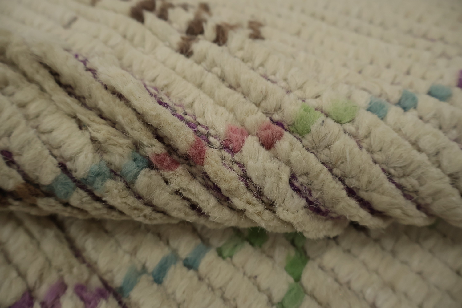 Handmade Wool Geometric Moroccan Area Rug 6x10
