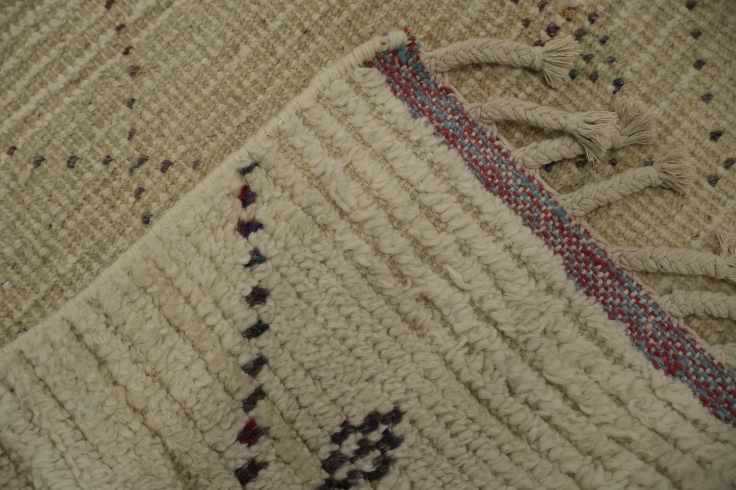 All-Over Trellis Wool Moroccan Large Oriental Rug 10x15