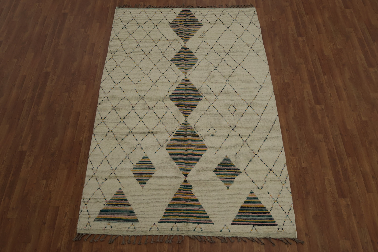 All-Over Trellis Moroccan Oriental Area Rug 6x9