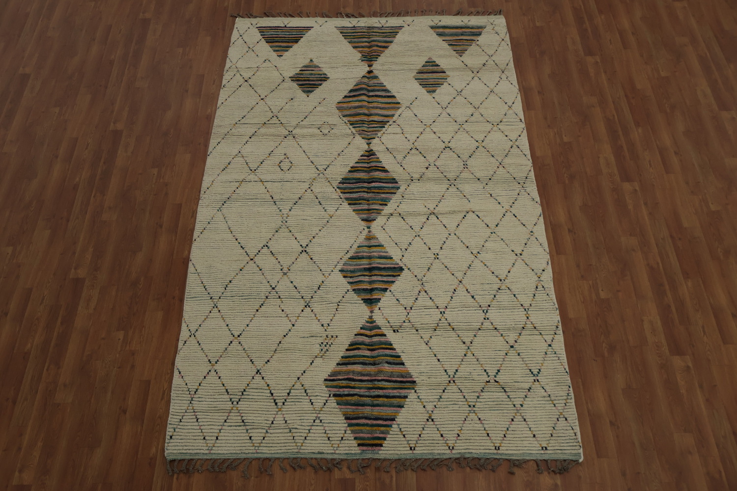 All-Over Trellis Moroccan Oriental Area Rug 6x9