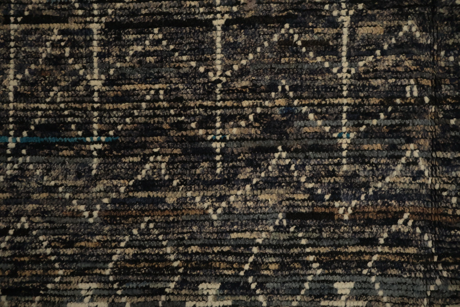Sophisticated Dark Moroccan Area Rug 6x10 with Textured Patterns