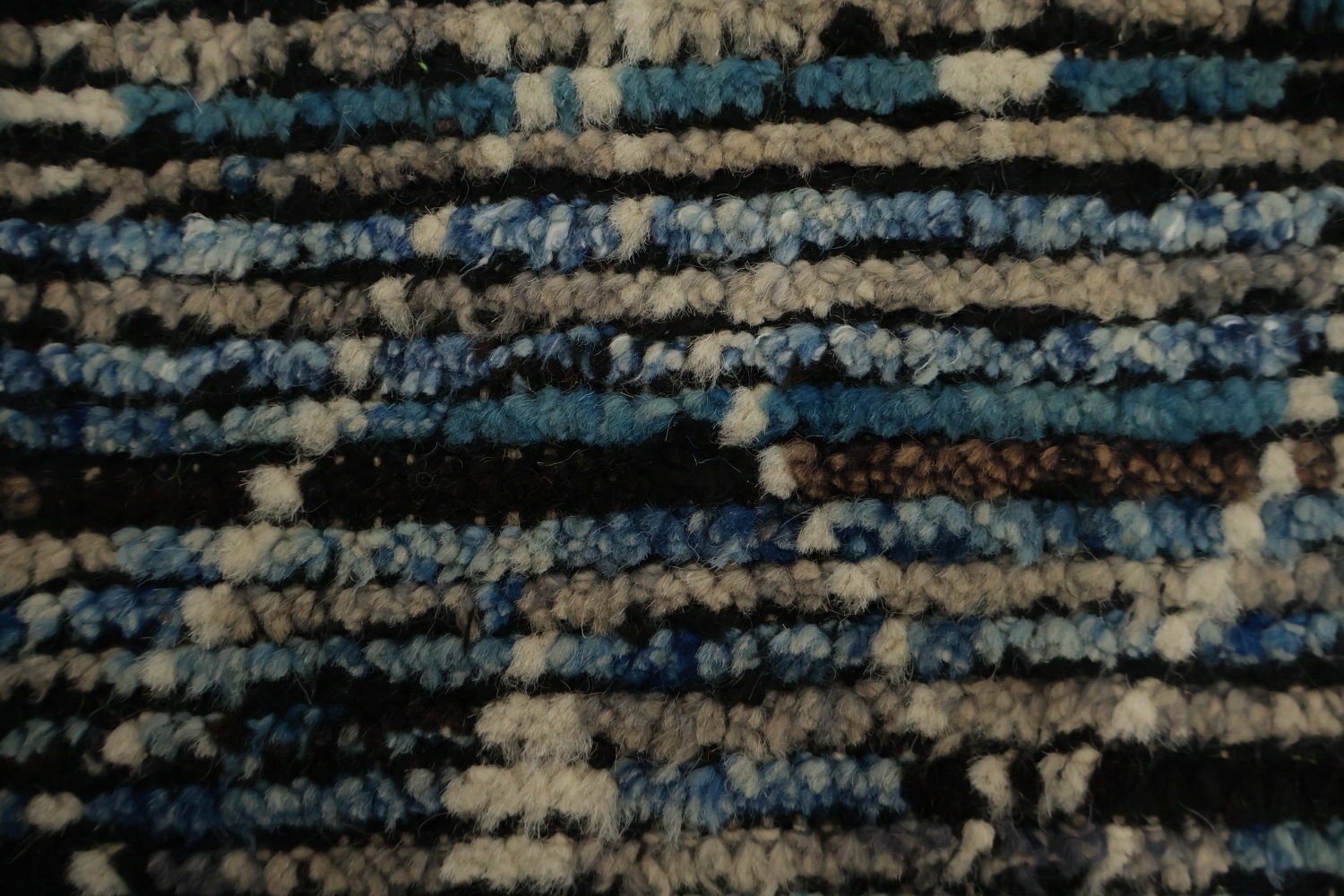 Sophisticated Dark Moroccan Area Rug 6x10 with Textured Patterns