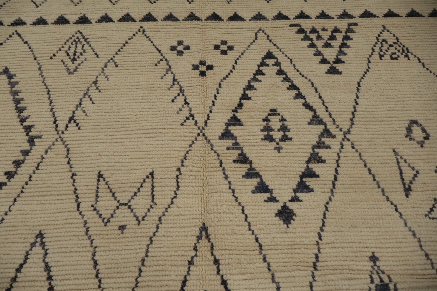 Artisan Moroccan Area Rug 7x11 with Tribal Patterns and Textures