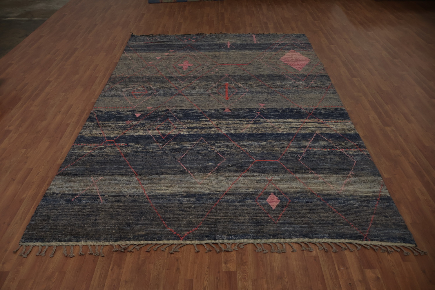 Artistic Dark Moroccan Area Rug 8x12 for Modern Home Decor