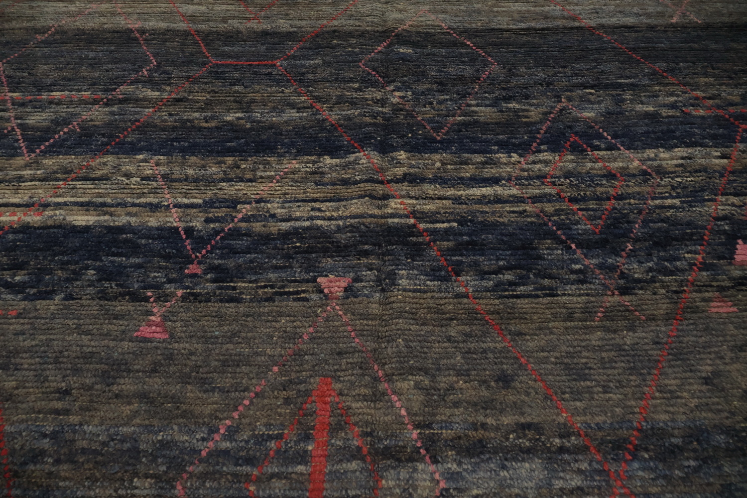 Artistic Dark Moroccan Area Rug 8x12 for Modern Home Decor
