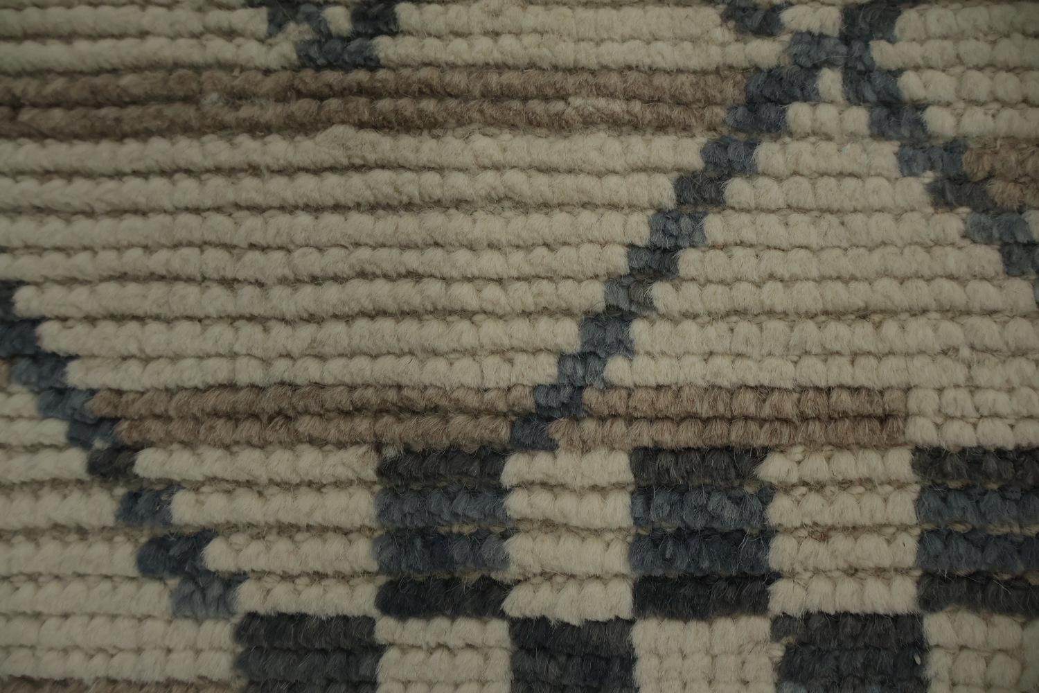 Refined Lattice Patterns on a Moroccan Area Rug 8x11