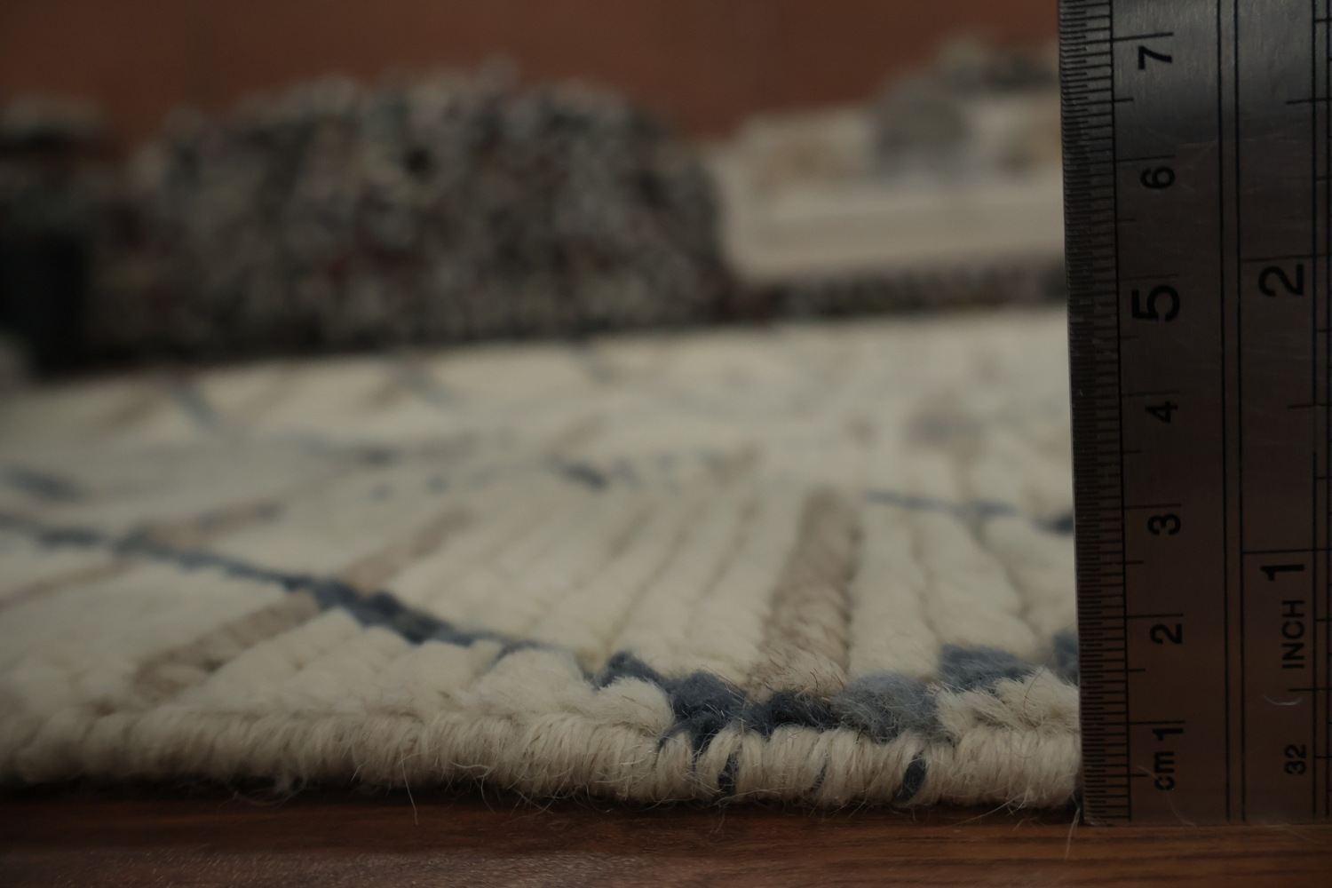 Refined Lattice Patterns on a Moroccan Area Rug 8x11