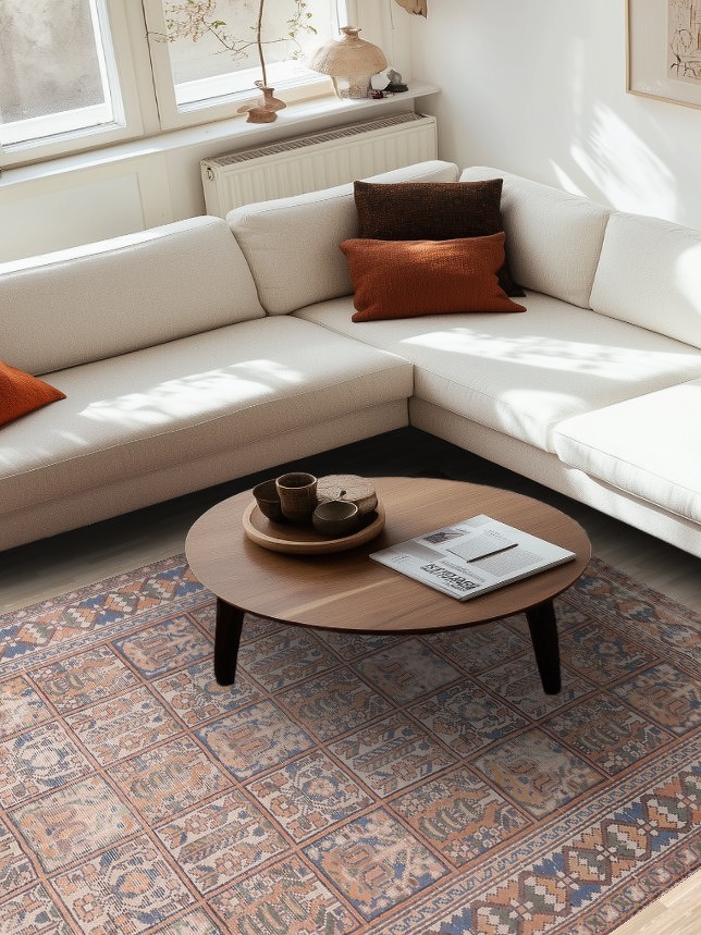 Garden Design Wool Bakhtiari Persian Area Rug 6x9