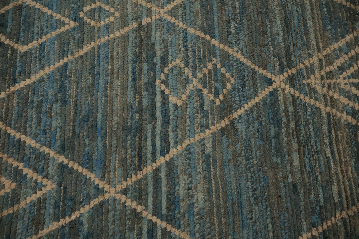 Hand-Knotted Wool Moroccan Area Rug 7x11