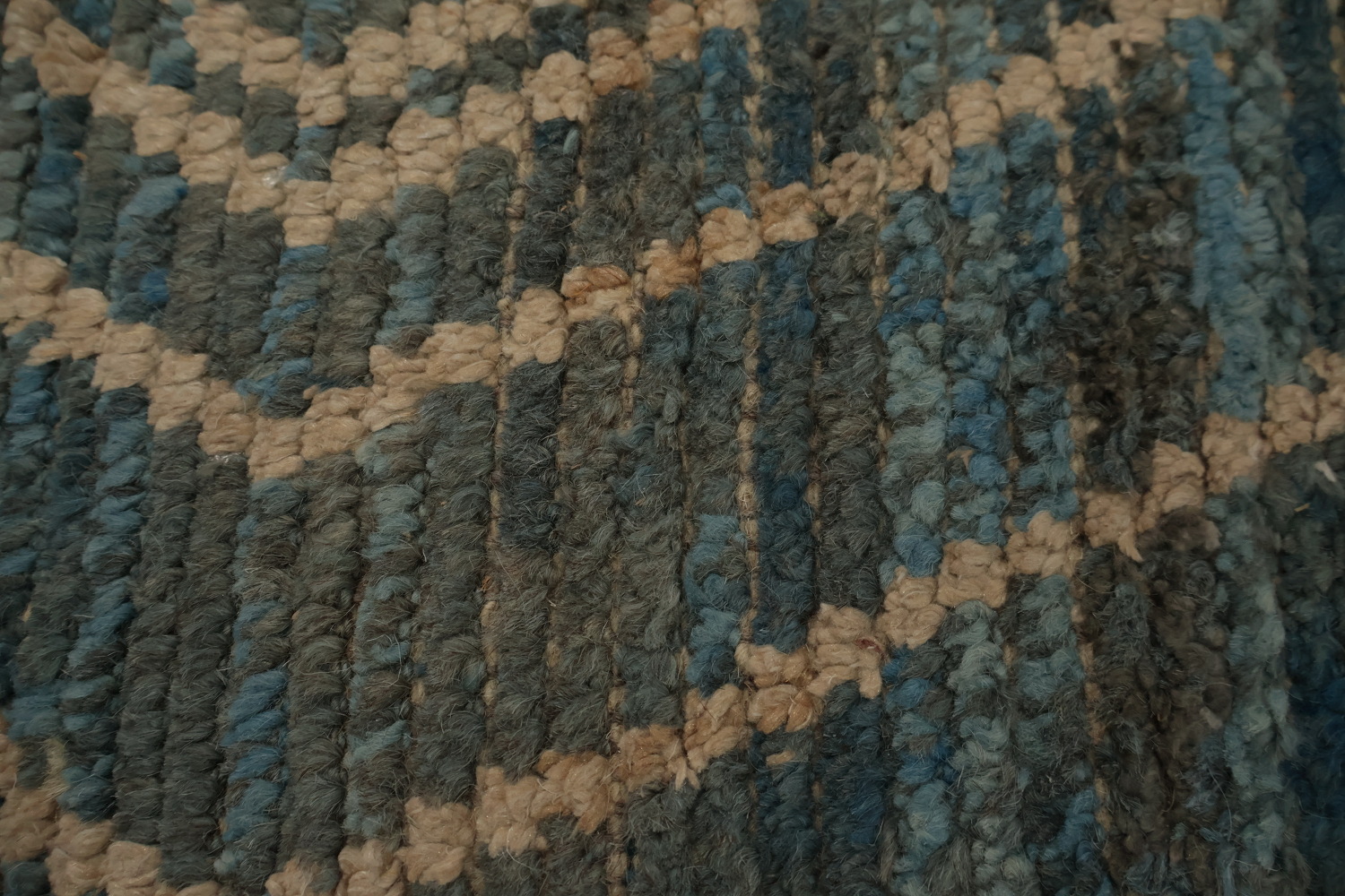 Hand-Knotted Wool Moroccan Area Rug 7x11