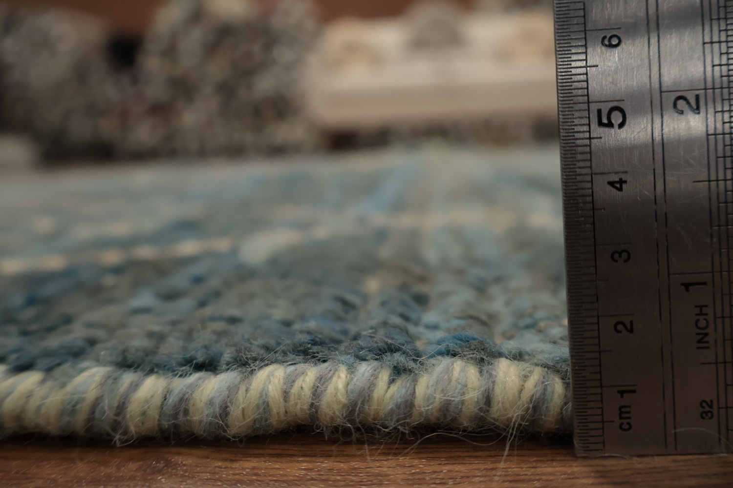 Hand-Knotted Wool Moroccan Area Rug 7x11