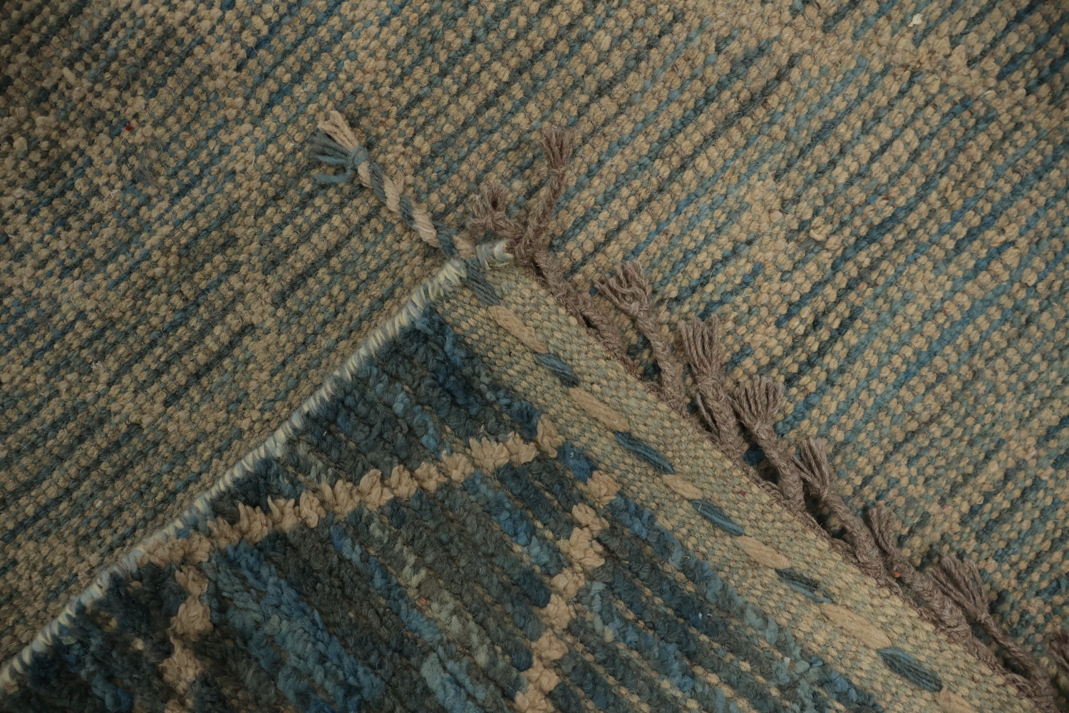 Hand-Knotted Wool Moroccan Area Rug 7x11