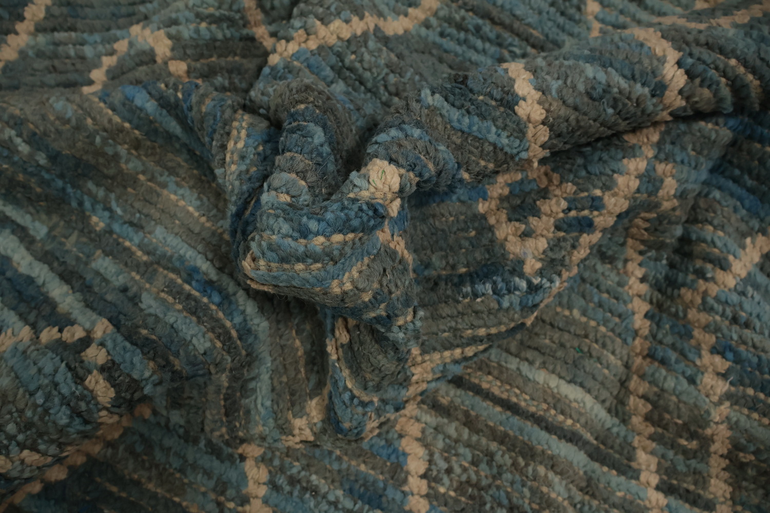 Hand-Knotted Wool Moroccan Area Rug 7x11