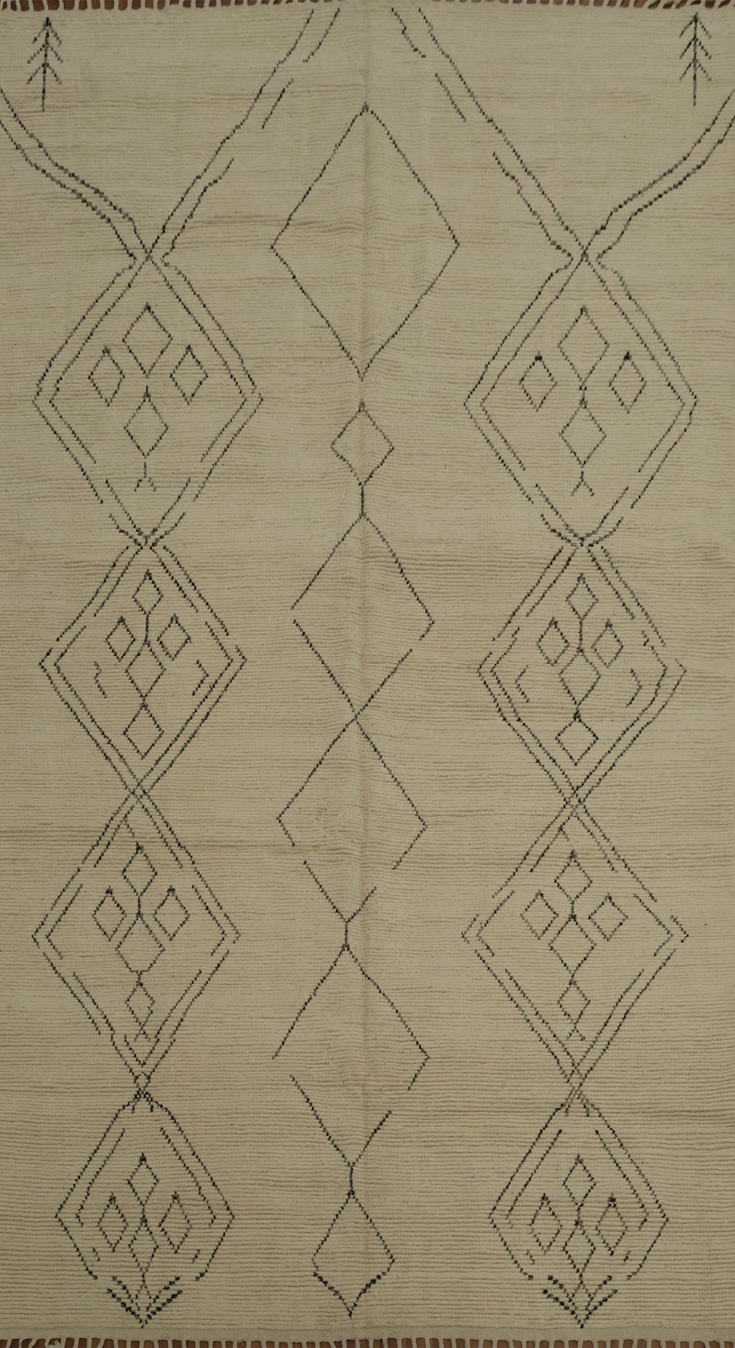 Handmade Wool Moroccan Area Rug 8x13
