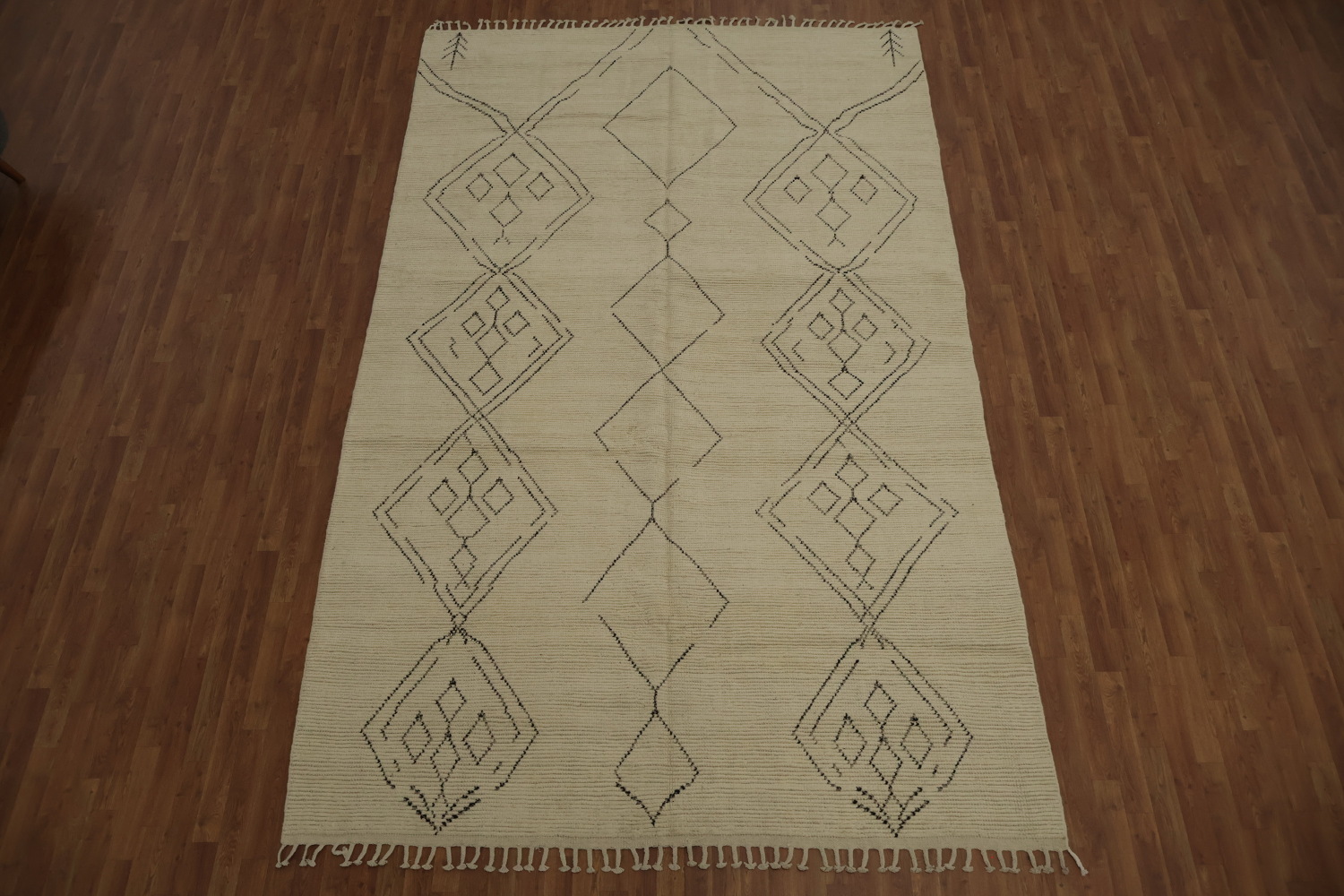 Handmade Wool Moroccan Area Rug 8x13
