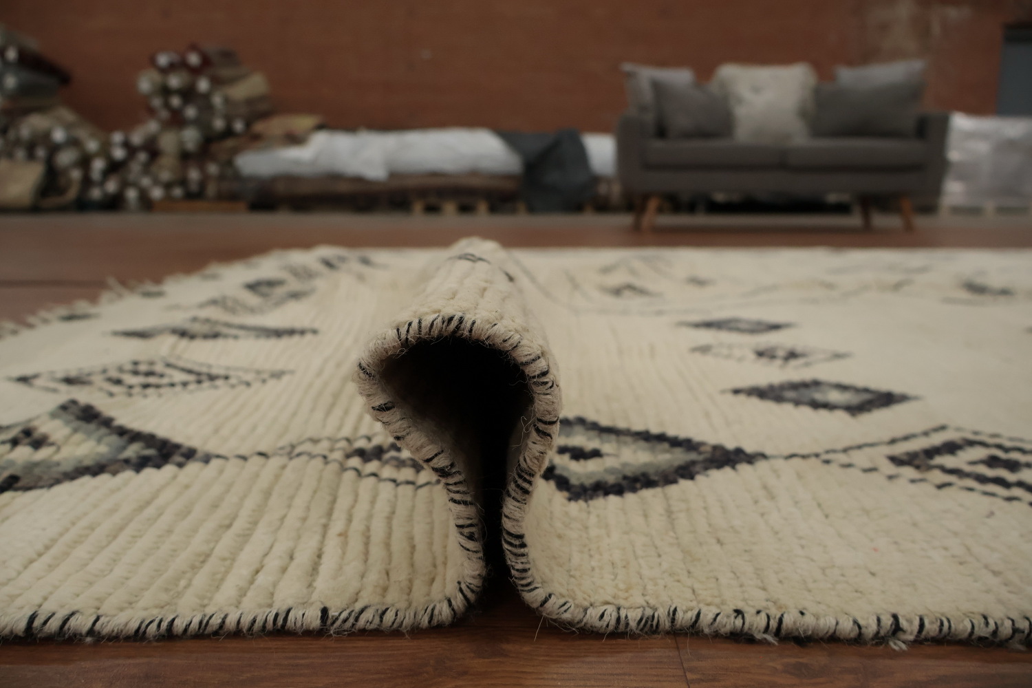 Add Texture with a Chic Tribal Design Moroccan Area Rug 8x12