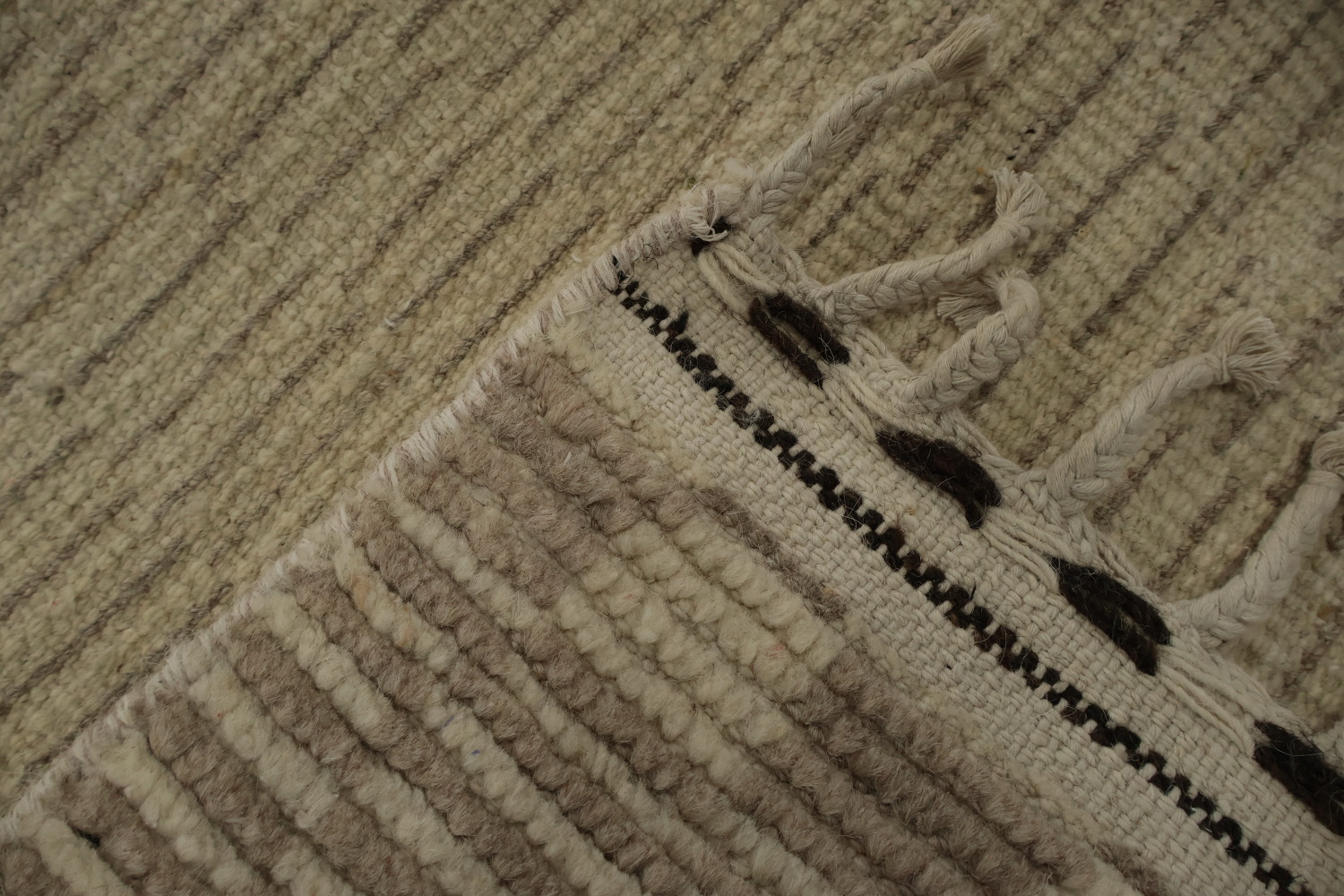 Handmade Wool Moroccan Living Room Area Rug 9x13
