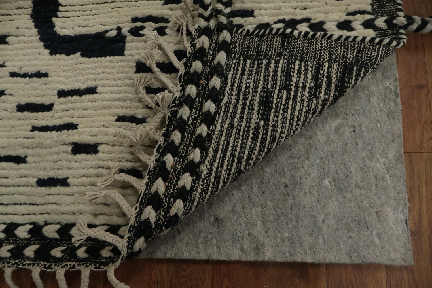 Hand-Knotted Wool Moroccan Abstract Area Rug 8x10