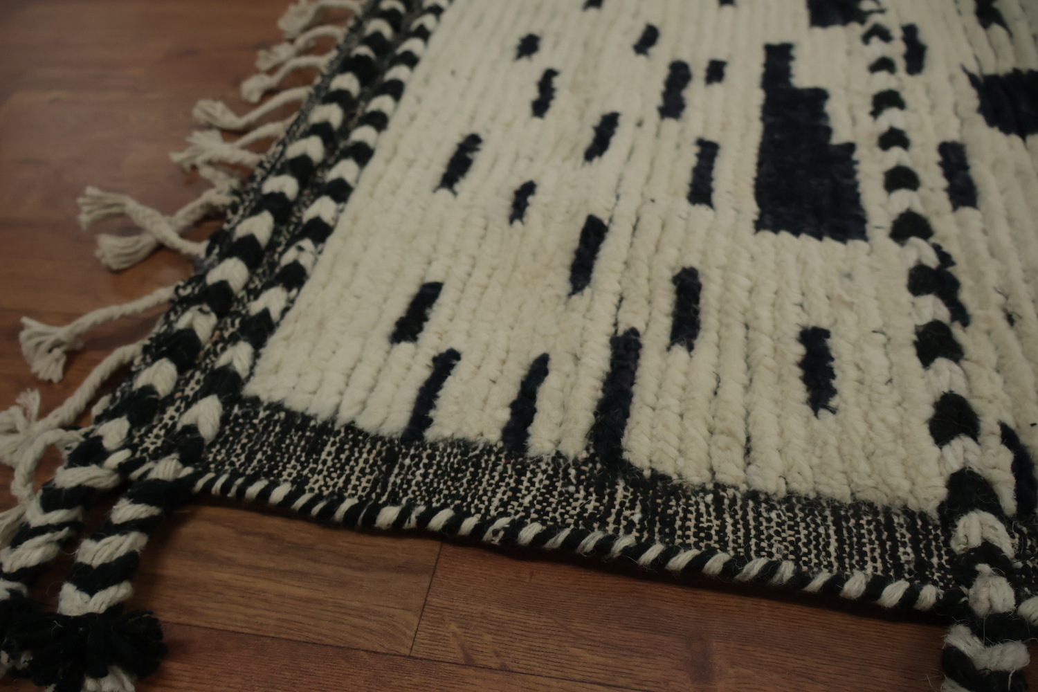 Hand-Knotted Wool Moroccan Abstract Area Rug 8x10