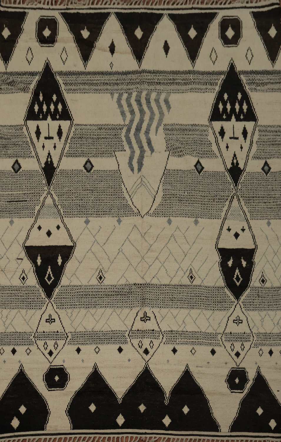 Geometric Wool Moroccan Oriental Area Rug 9x13