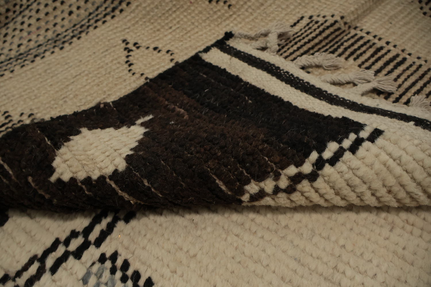Geometric Wool Moroccan Oriental Area Rug 9x13