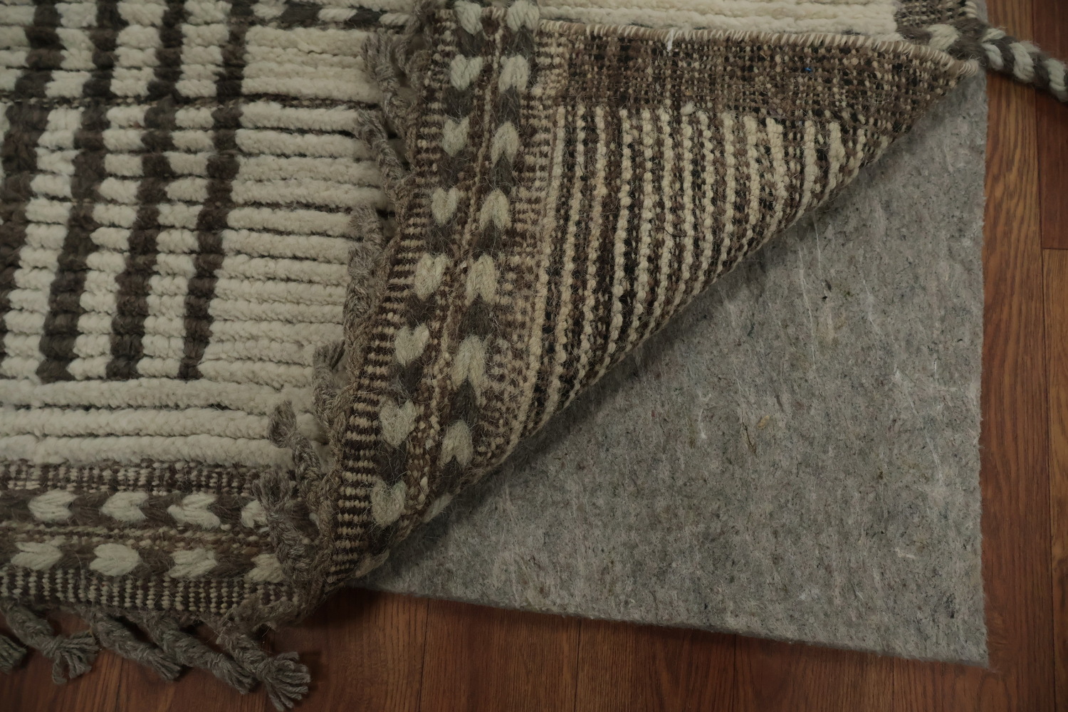 Striped Handmade Moroccan Oriental Area Rug 8x11