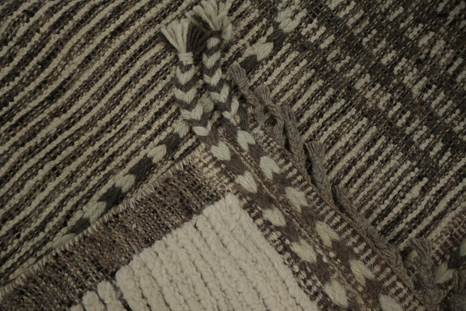 Striped Handmade Moroccan Oriental Area Rug 8x11