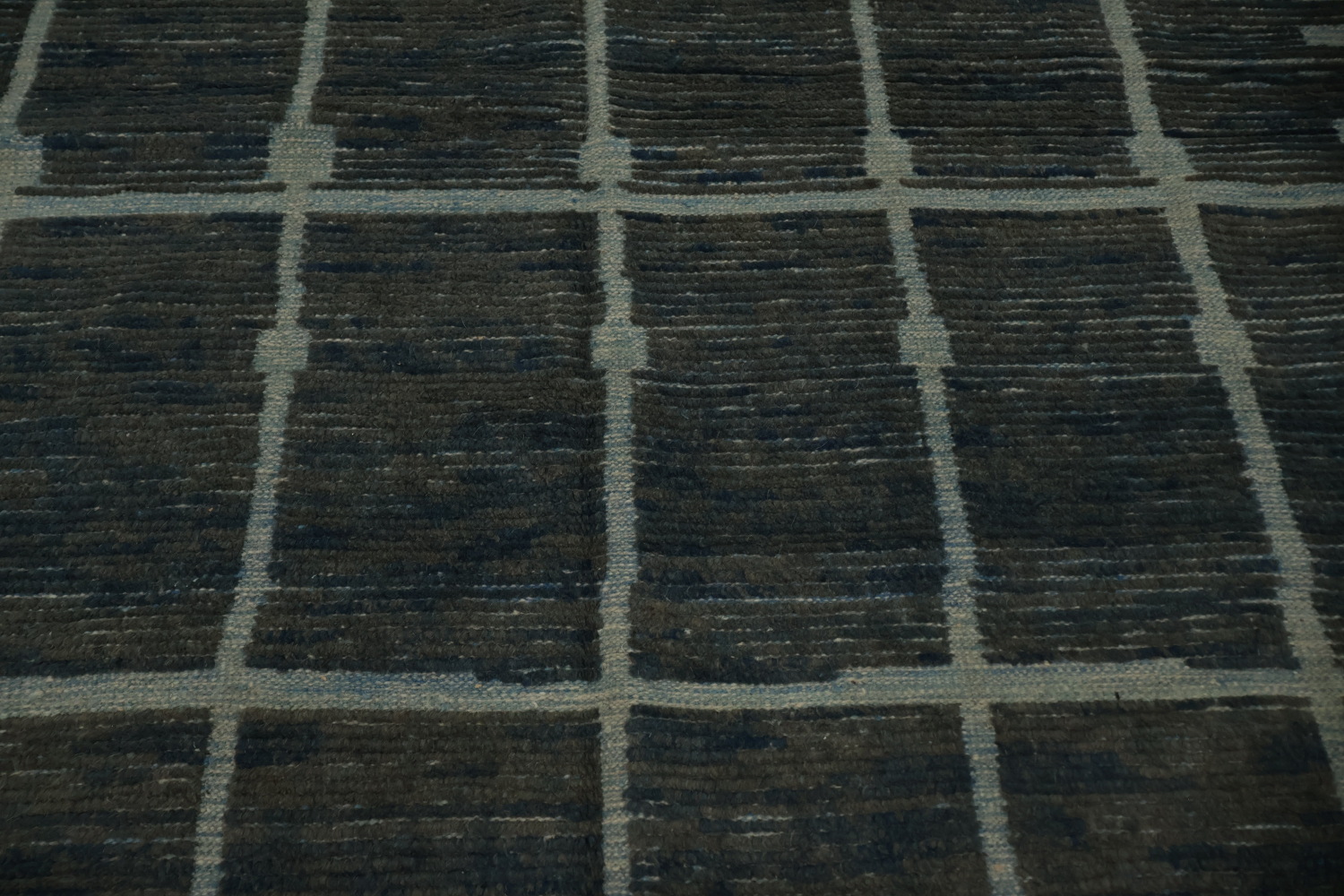 Earth Tone Wool Moroccan Living Room Area Rug 8x12