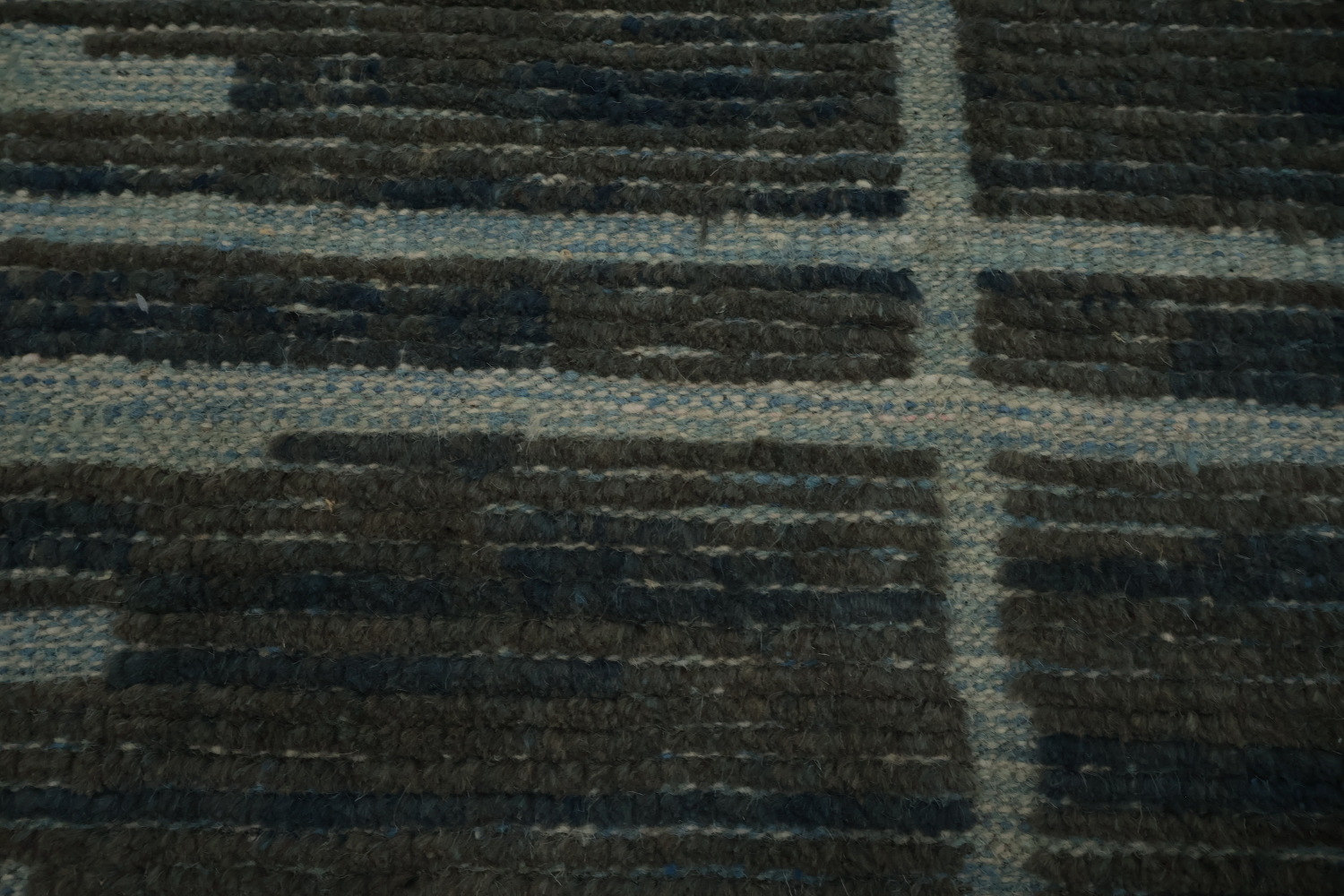Earth Tone Wool Moroccan Living Room Area Rug 8x12