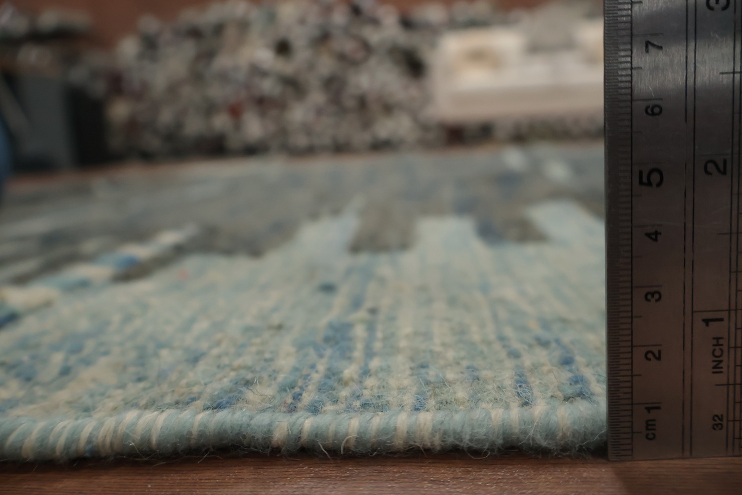 Earth Tone Wool Moroccan Living Room Area Rug 8x12