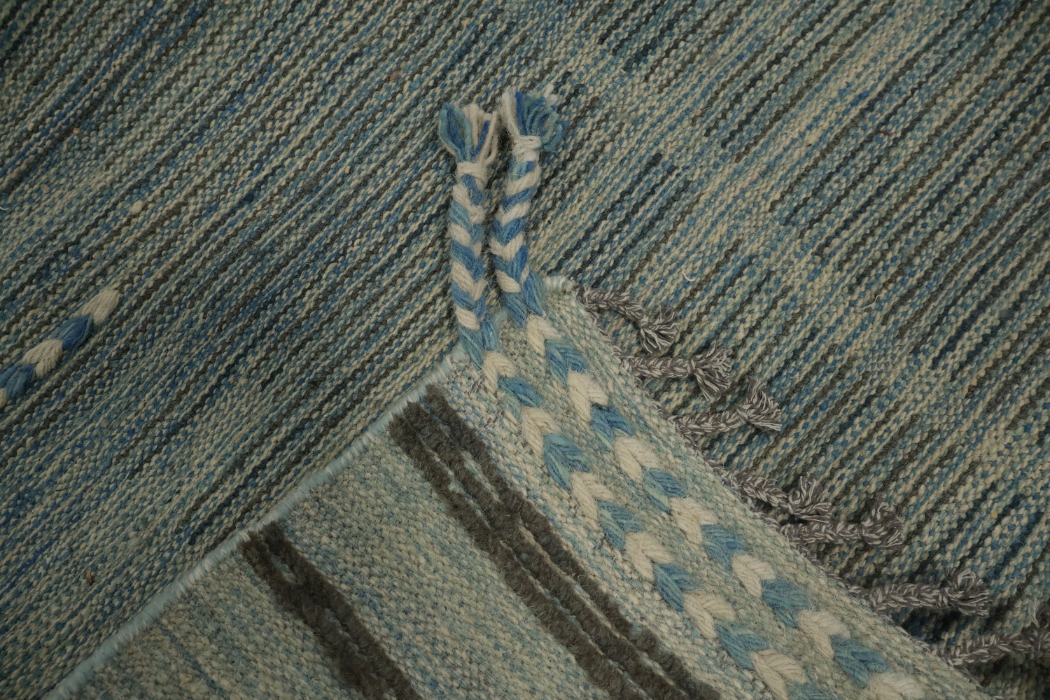 Earth Tone Wool Moroccan Living Room Area Rug 8x12