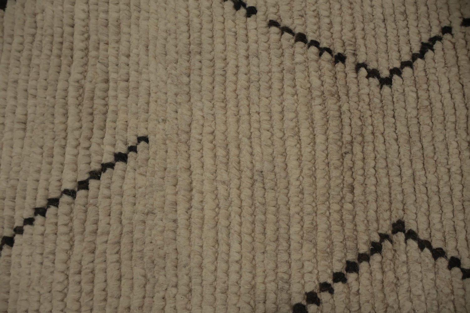 All-Over Ivory Moroccan Modern Area Rug 7x11