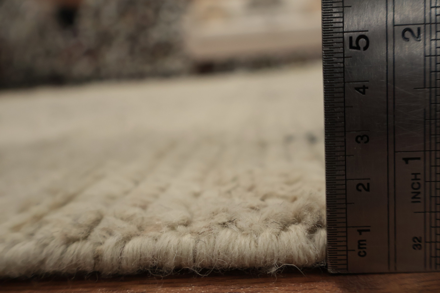 All-Over Ivory Moroccan Modern Area Rug 7x11