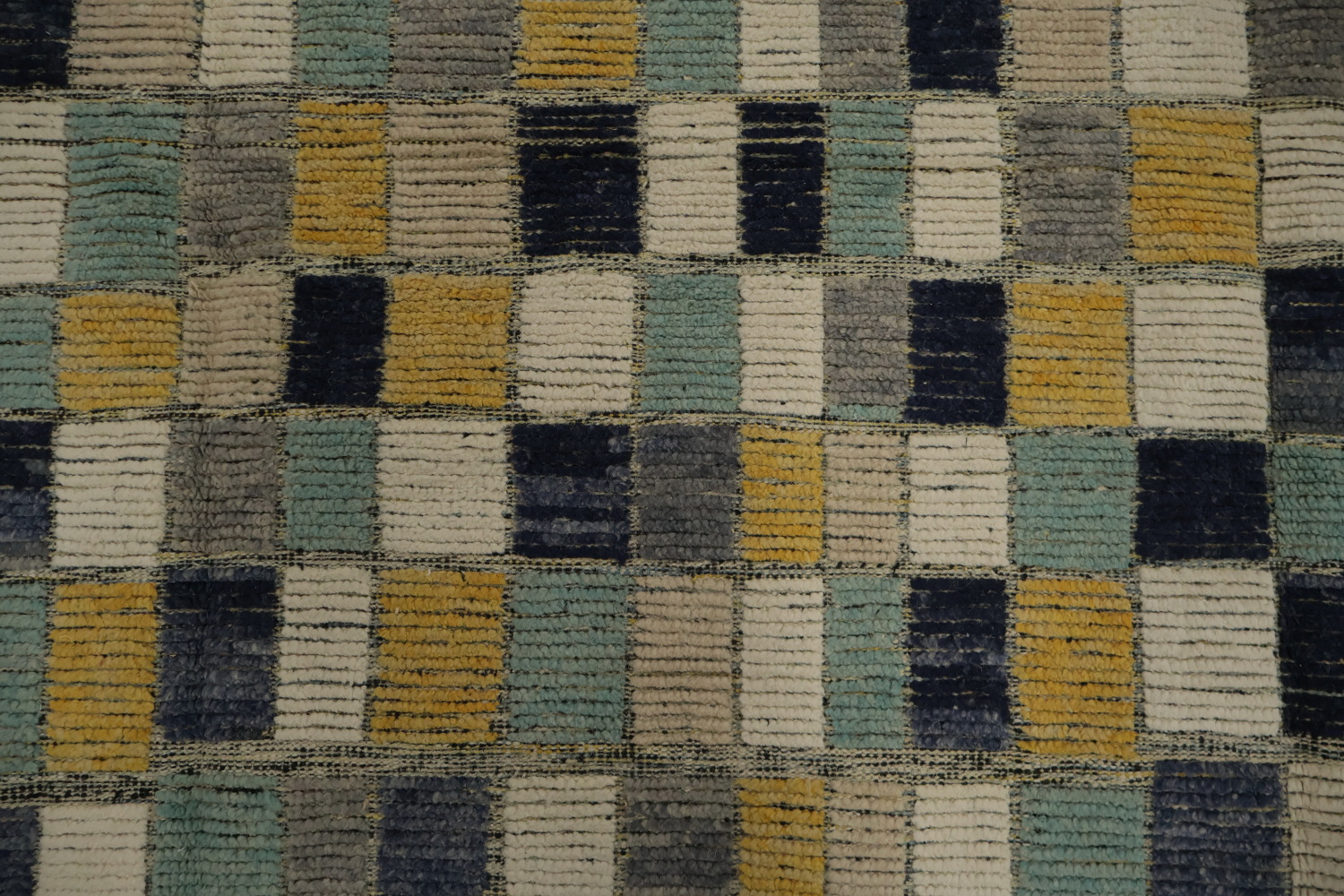 All-Over Checkered Moroccan Large Modern Rug 10x15