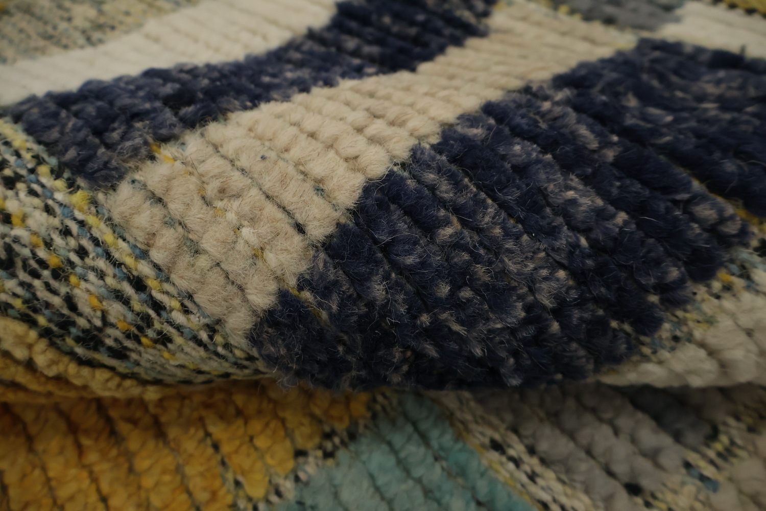 All-Over Checkered Moroccan Large Modern Rug 10x15