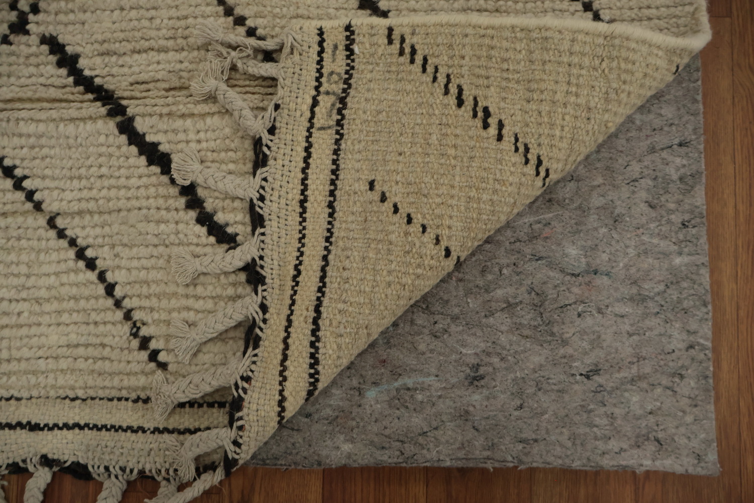 Earth Tone Wool Moroccan Modern Area Rug 8x11