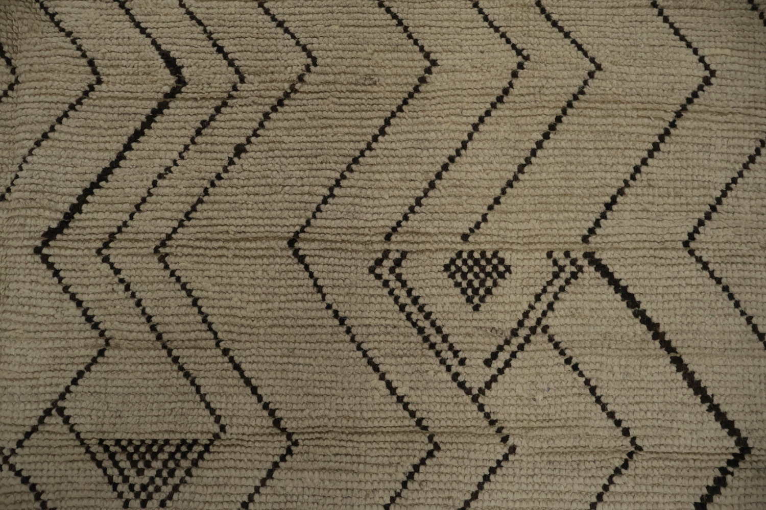 Earth Tone Wool Moroccan Modern Area Rug 8x11