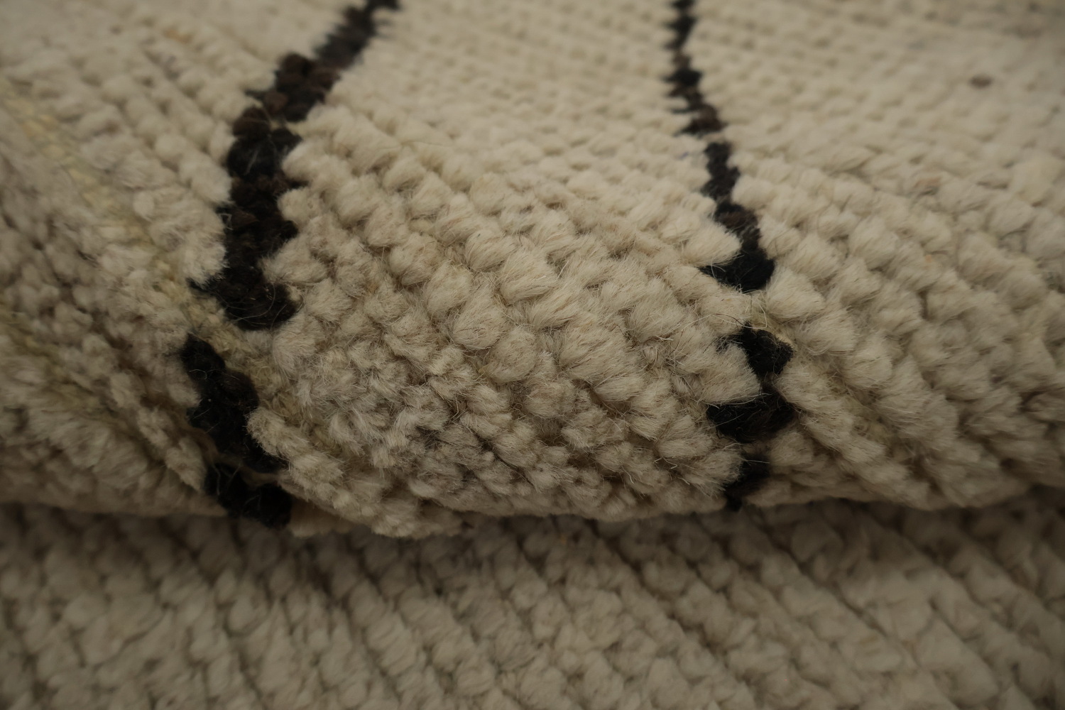 Earth Tone Wool Moroccan Modern Area Rug 8x11