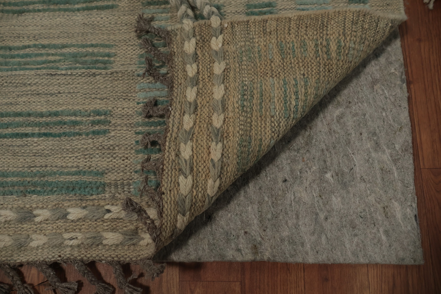 Artistic Handcrafted Moroccan Area Rug 8x11 Featuring Stripe Designs