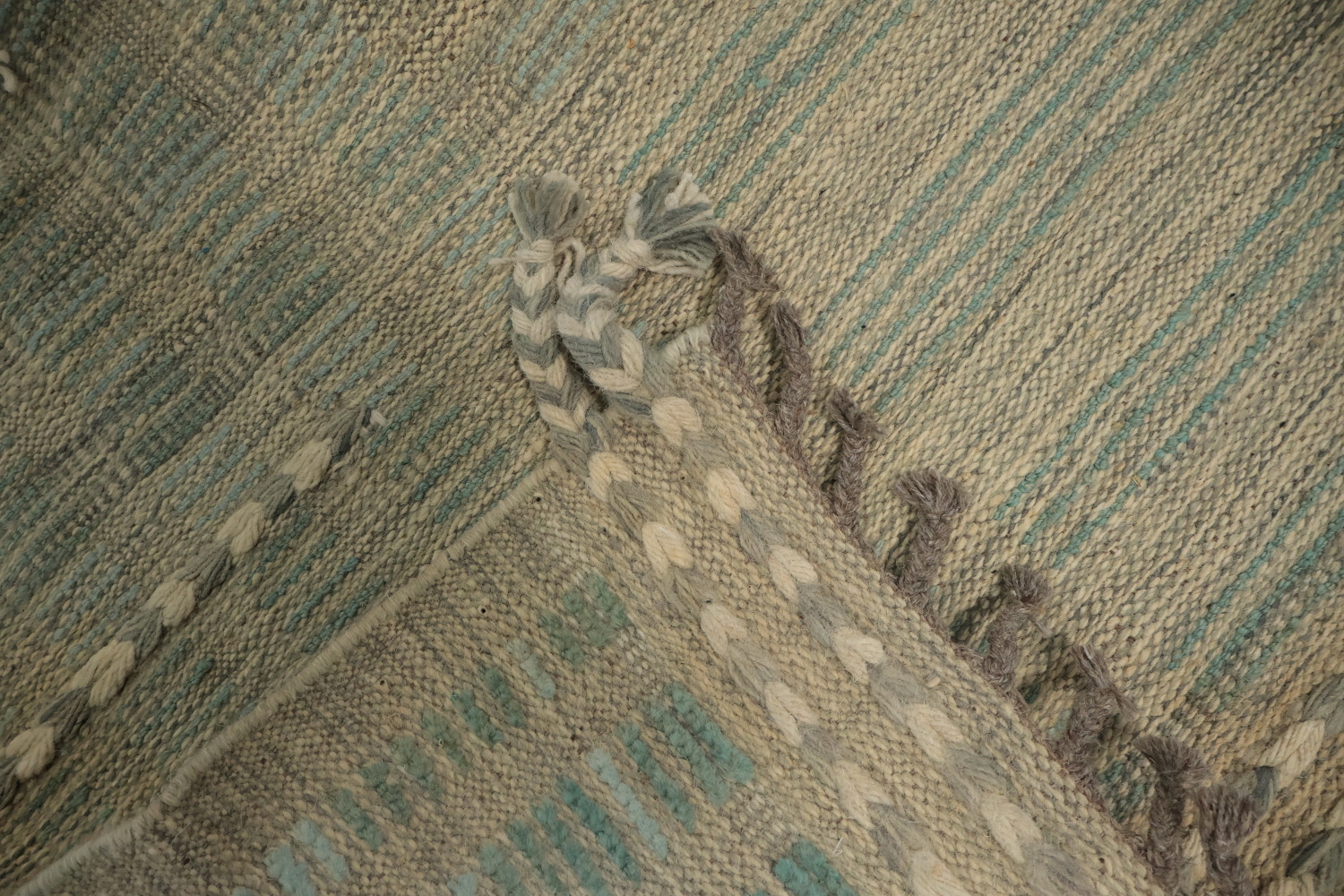 Artistic Handcrafted Moroccan Area Rug 8x11 Featuring Stripe Designs