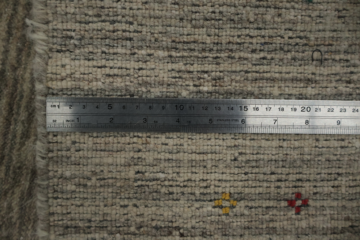 Sophisticated Gray Gabbeh Area Rug Featuring Delicate Tiny Motifs 8x8