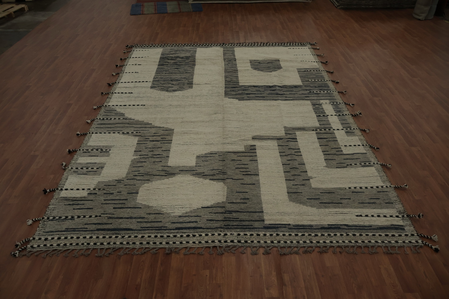 Abstract Moroccan Large Area Rug 9x13 for Minimalist Living Areas