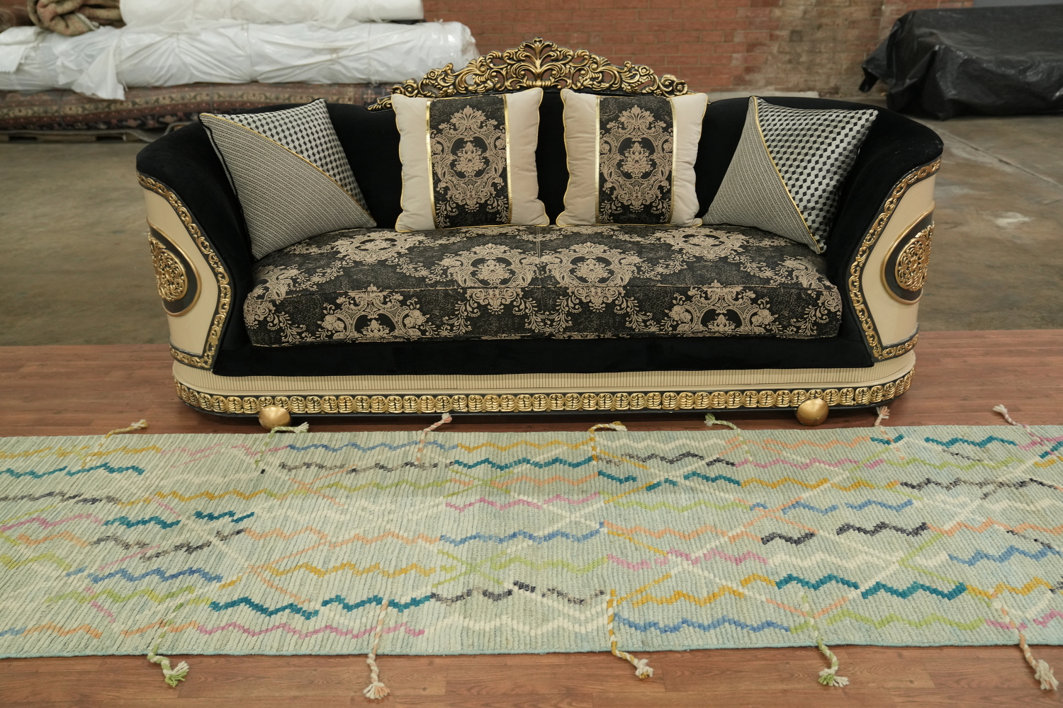 Handmade Wool Moroccan Modern Runner Rug 3x16