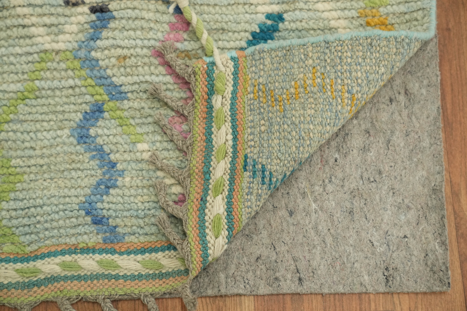 Handmade Wool Moroccan Modern Runner Rug 3x16